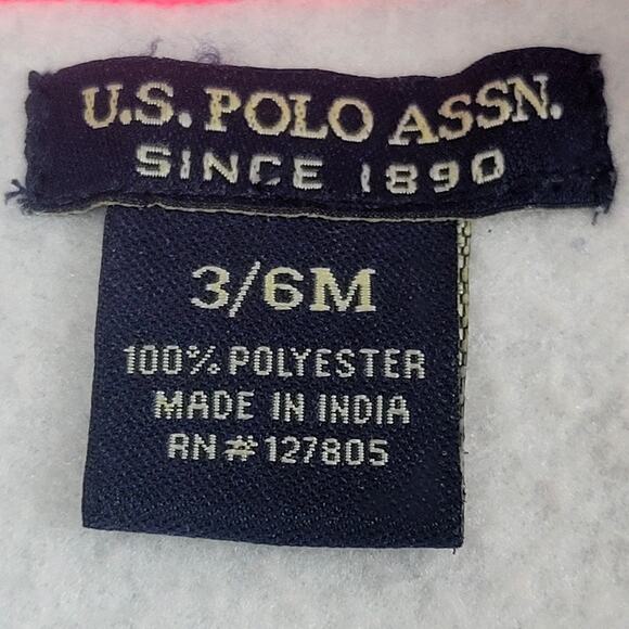 U.S. Polo Association Baby Girl Hooded Jacket Size 3-6 Months - Picture 5 of 8